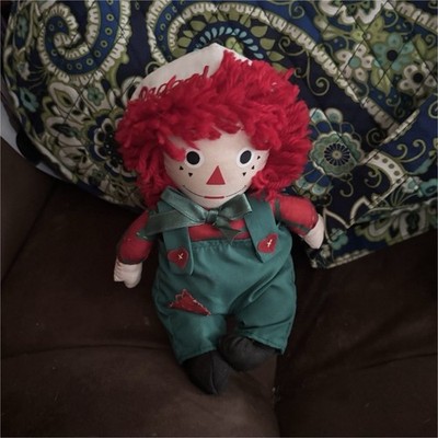Snowden Rag Doll Red Yarn Hair Green Outfit 1998 Snowden and Friends