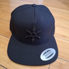 The Classics Snapback Baseball Cap Black Embroidered Ninja Star