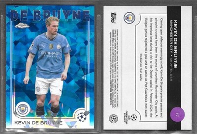 Topps Chrome Sapphire UCC 2025 #17 Kevin de Bruyne Manchester City Card