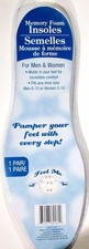 Memory Foam Insoles - Semelles Mousse a memoirie de Forme