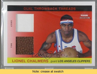 2004 Tradition Dual Throwback Threads Jersey Ball 19/50 Lionel Chalmers READ z0c