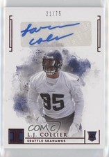 2019 Panini Impeccable Rookie Auto Red 21/75 LJ Collier #167 Auto 10qe