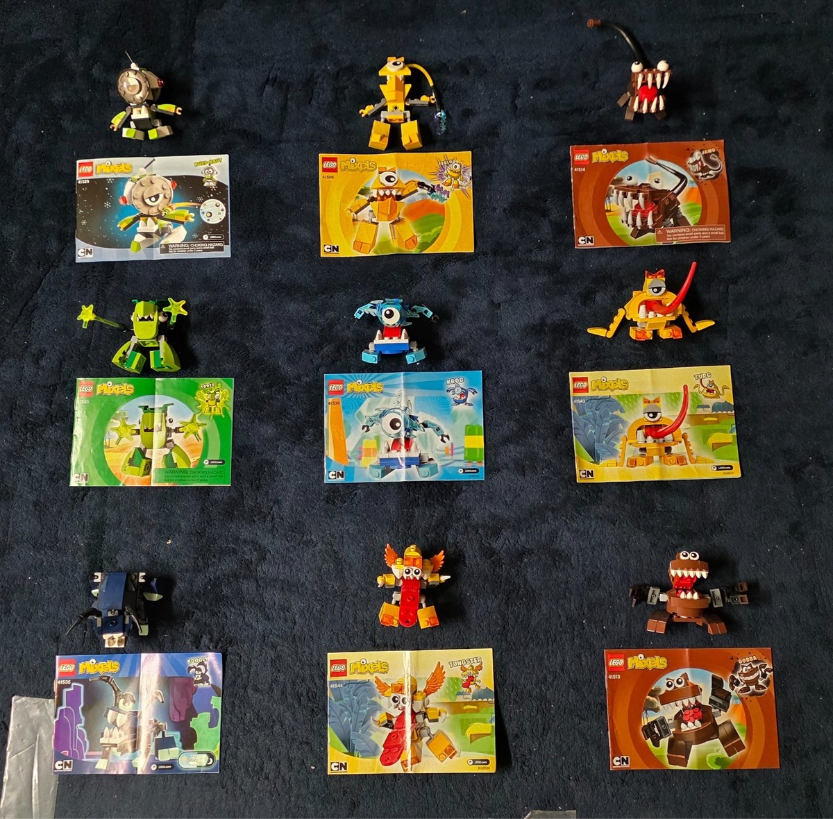 LEGO Mixels Lot of 21 COMPLETE w/ Instructions Retired Cartoon