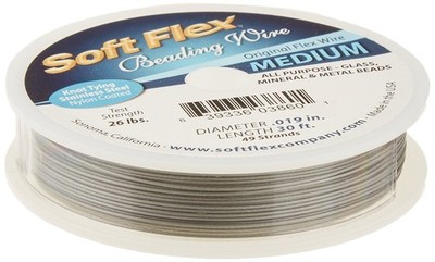 Toys 0.019inch Beading Wire 30feet Grey