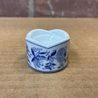 Blue Onion Egg Cup Bavarian Village Bauscher Porcelain Germany — photo 1