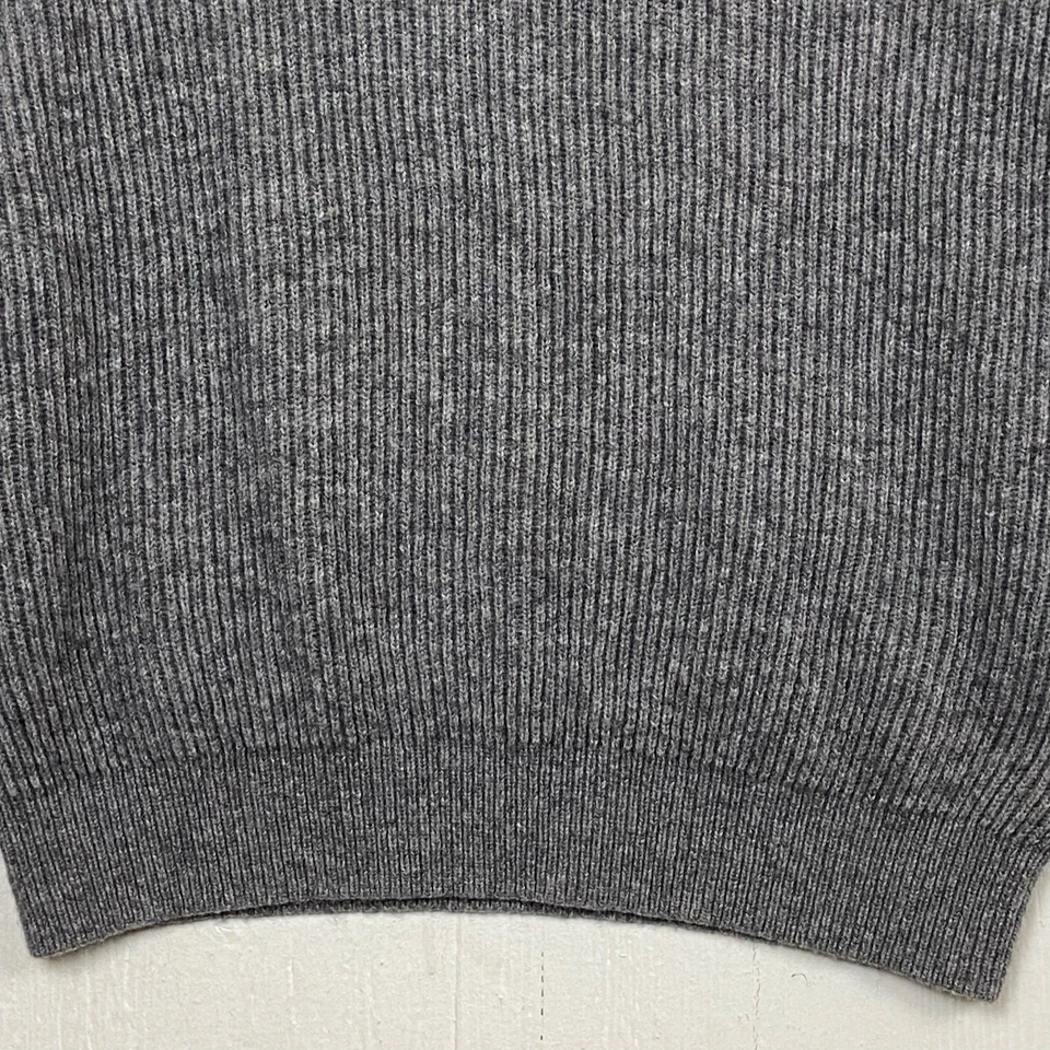 Muji Women's Gray Wool Yak Pullover Crewneck Prep Sweater Size Medium - Image 3 of 4
