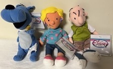 Disney Store Doug Patti  Porkchop Dog Mini Bean Bag Doll Plush Set of 3 NWT