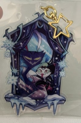 Vivziepop Winter Helluva Boss Fizzarolli + Ozzie Asmodeus Acrylic  Keychain NEW