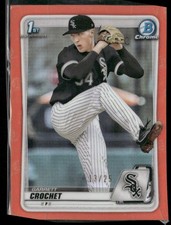 2020 Bowman Draft #BD-95 Garrett Crochet Chrome Orange #/25 surface scratches