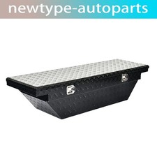 63 Gloss Black Aluminum Heavy Wall Truck Side Tool Box With Low Profile