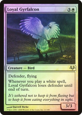 MTG FOIL Loyal Gyrfalcon  - Eventide #011