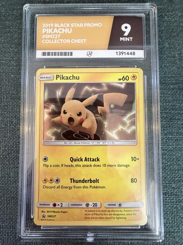 Pikachu graded ACE 9 for sale on eBay