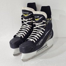 CCM TACKS 1092 Ice Hockey Winter Skates Senior Adult Size 9 Black Yellow