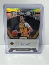 Colin Castleton 2023-24 Panini Prizm Rookie Penmanship Silver Auto RC Lakers NM