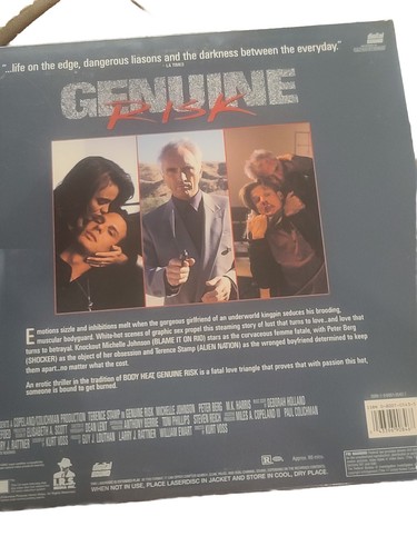 Genuine Risk (Laserdisc, 1991) NEW SEALED MINT - Afbeelding 6 van 11