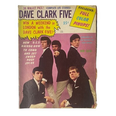 1964 Dave Clark Five Magazine Complete Life Stories No Label GD Interior