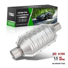 2" Inlet/Outlet Catalytic Converter Universal High Flow Front Cat 2 Inch 1 Pack