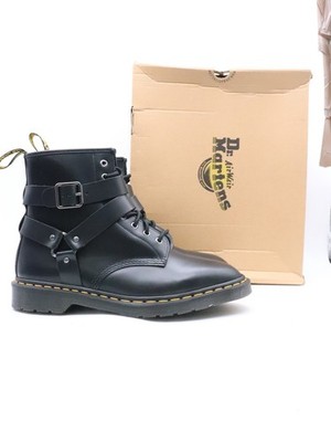 New Doc Dr Martens Cristofor Men's 11 Women's 12 Black Leather Harness Boots