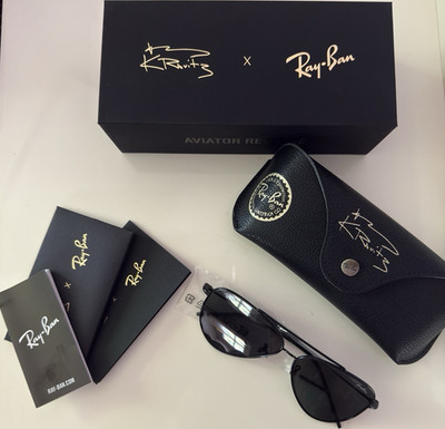 Ray-Ban Aviator Reverse RB R0101S 002/GR Pilot Sonnenbrille Schwarz 59-11 140