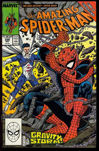 Amazing Spider-Man #326 High Grade Todd McFarlane Art Marvel Comic 1989 VF-