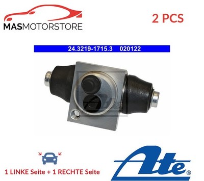 RADBREMSZYLINDER TROMMELBREMSE PAAR HINTEN ATE 243219-17153 2PCS A NEU