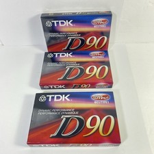 TDK D90 Type I Cassette Tape Brand New Sealed Lot Of 3