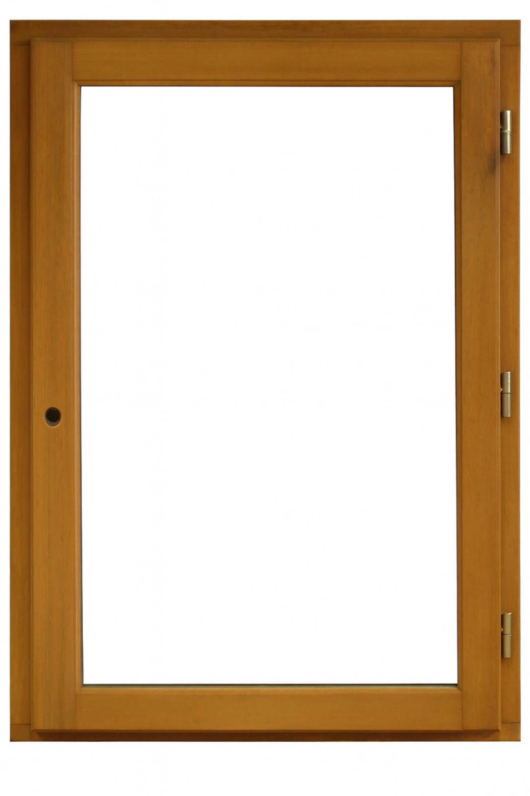 Fenêtre bois 1 vantail H75 XL60 menuiserie de haute précision tirant droit