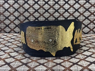 USA HEAVYWEIGHT WRESTLING CHAMPION BELT Brass 2MM On Crocodile Leather For Adult