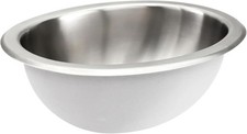RV 10" x 13" Stainless Steel Oval Sink Single Bowl 1.5 Drain Hole