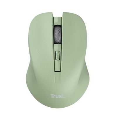 Trust Mydo Silent Wireless Mouse, 82% Recycled Plastics, 1000-1800 DPI, Green 