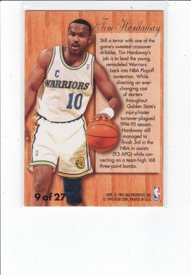 HARDAWAY ハーダウェイ　レア 1995-96 Flair Hardwood Leader Tim Hardaway - Golden State Warriors