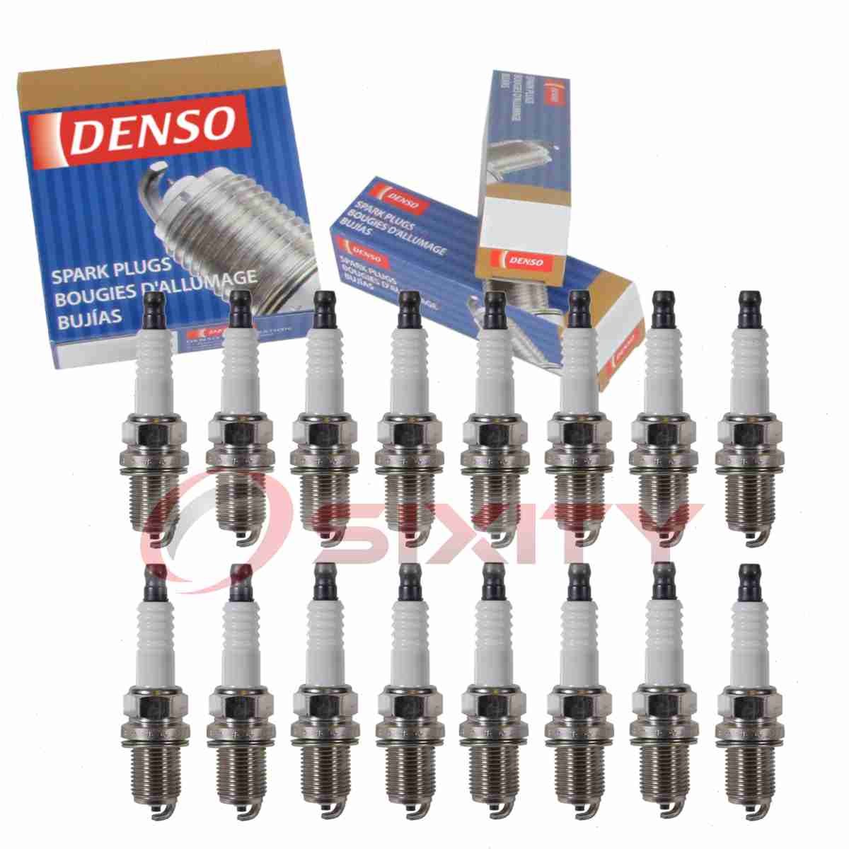 16 pc Denso Standard Spark Plugs for 2001-2002 Mercedes-Benz S55 AMG 5.5L V8 gz