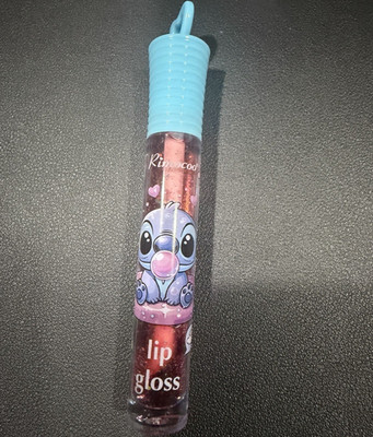 Disney Stitch Red Liquid Lip Gloss - Shimmer Shine Effect Cartoon Tube