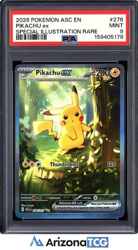 Pokemon 2026 Pikachu ex 276/217 SIR Ascended Heroes PSA 9