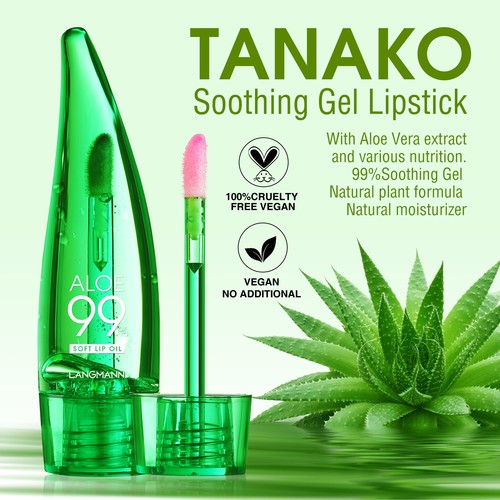 1PC/2PCS Aloe Vera Lip Oil Colour Changing Soothing Lip Oil Mosturising Lipstick - Picture 8 of 12