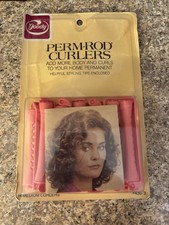 Vintage Goody Pink Perm Rods with Styling Tips 14 Rods