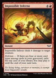 Impossible Inferno 140 Common Duskmourn: House of Horror MTG