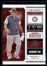 2018 Panini Contenders Draft Picks Nick Saban Alabama Crimson Tide #76