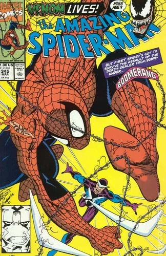 Amazing Spider-Man #345 FN 1991 Stock Image