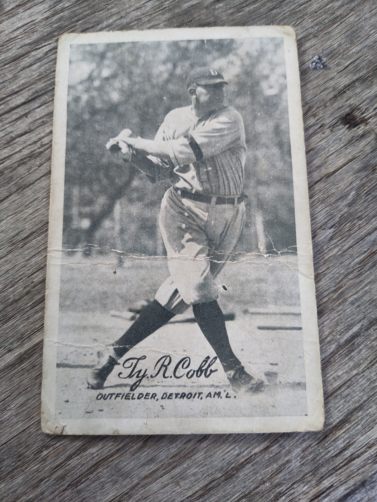 1921 Exhibit Card Ty Cobb