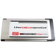 PCI Express Card to USB 3.0 2 Port Adapter 34 mm Converter