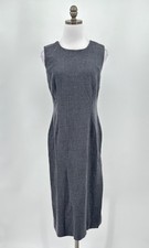 Dolce & Gabbana Gray Crew Sleeveless Midi Pen...