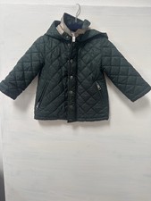 Burberry  kid quilted Green Jacket With Remov...