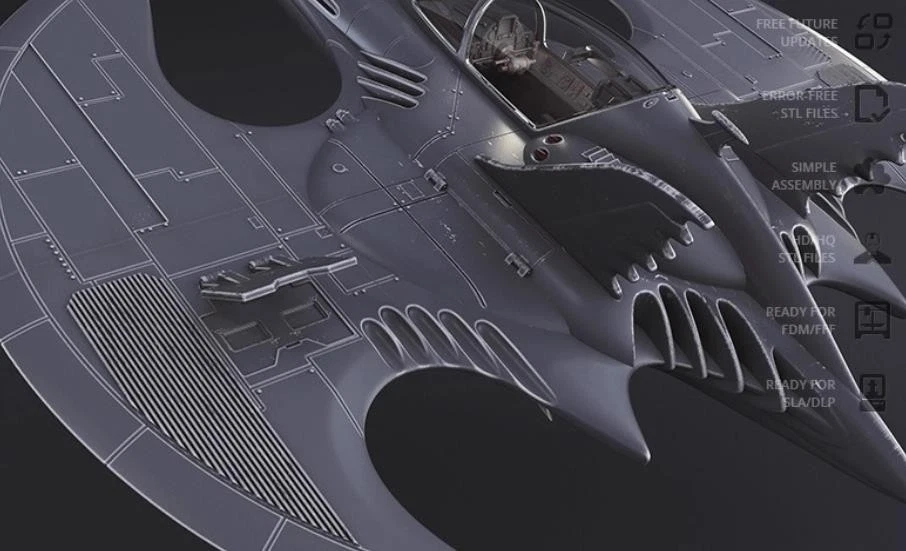 [Batman Series] BatWing 1989 Batwing Fighter Jet - Image 4 of 4