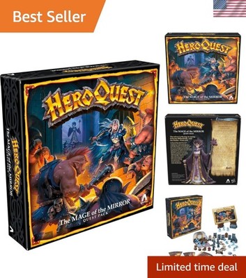 Fantasy Tabletop Expansion: HeroQuest The Mage of The Mirror with 10 Quests