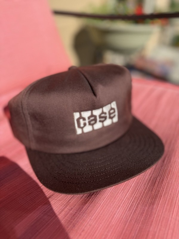 Case Agriculture Theme Advertising Snapback Hat Cap Brown White