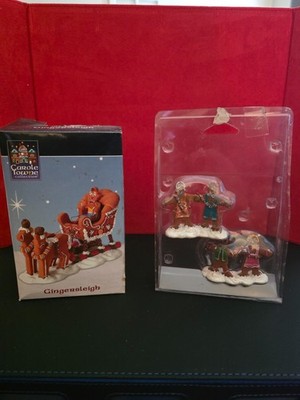 Lemax Sugar N Spice Village Collection   Gingerbread  Figurines &  Gingersleigh 