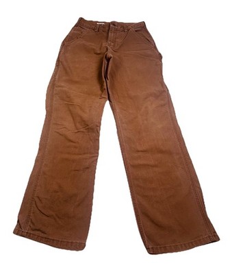carhartt 501-BRN ワークパンツ 30X30 ブラウン Carhartt B11 BRN Canvas Work Pants Mens 29x30 Tag Dungaree Fit