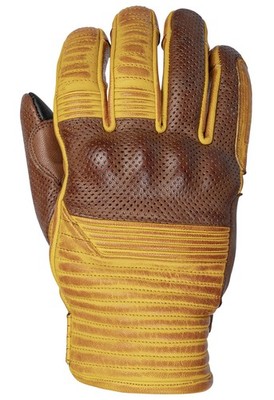 Cortech Bully Mens Leather Motorcycle Gloves Gold/Brown