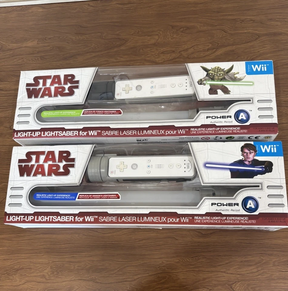 Star Wars Light-Up Lightsaber for Wii  Set Of 2 Yoda’sGreen & Anakin’s Blue READ - Image 2 of 4